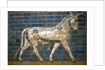 The Ishtar Gate, Babylon. Relief of bull, 6th century BC by Assyrian Art