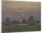 Twilight. The haystacks, 1899 by Isaak Ilyich Levitan