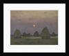 Twilight. The haystacks, 1899 by Isaak Ilyich Levitan