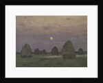 Twilight. The haystacks, 1899 by Isaak Ilyich Levitan