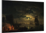 The Port of Palermo in the Moonlight, 1769 by Claude Joseph Vernet