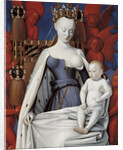 Virgin and Child Surrounded by Angels. Right wing of Melun diptych, c. 1450 by Jean Fouquet