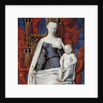 Virgin and Child Surrounded by Angels. Right wing of Melun diptych, c. 1450 by Jean Fouquet