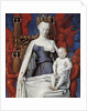 Virgin and Child Surrounded by Angels. Right wing of Melun diptych, c. 1450 by Jean Fouquet