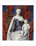 Virgin and Child Surrounded by Angels. Right wing of Melun diptych, c. 1450 by Jean Fouquet