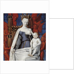 Virgin and Child Surrounded by Angels. Right wing of Melun diptych, c. 1450 by Jean Fouquet