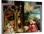 The Isenheim Altarpiece. Central panel: Concert of Angels and Nativity, 1506-1515 by Matthias Grünewald