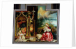 The Isenheim Altarpiece. Central panel: Concert of Angels and Nativity, 1506-1515 by Matthias Grünewald