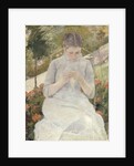 Young Woman Sewing in the Garden, 1880-1882 by Mary Cassatt