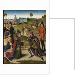 The Last Supper altarpiece: Meeting of Abraham and Melchizedek (left wing), 1464-1468 by Dirk Bouts