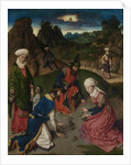 The Last Supper altarpiece: The Gathering of Manna (right wing), 1464-1468 by Dirk Bouts