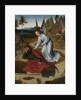 The Last Supper altarpiece: Elijah in the wilderness (right wing), 1464-1468 by Dirk Bouts
