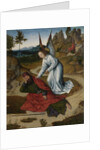 The Last Supper altarpiece: Elijah in the wilderness (right wing), 1464-1468 by Dirk Bouts