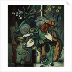 Still life with flowers and jug, 1929 by Ivan Vassilyevich Klyun