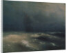 Storm at the seashore by Nice, 1885 by Ivan Konstantinovich Aivazovsky