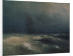 Storm at the seashore by Nice, 1885 by Ivan Konstantinovich Aivazovsky