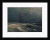 Storm at the seashore by Nice, 1885 by Ivan Konstantinovich Aivazovsky