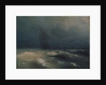 Storm at the seashore by Nice, 1885 by Ivan Konstantinovich Aivazovsky