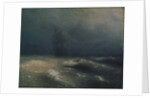 Storm at the seashore by Nice, 1885 by Ivan Konstantinovich Aivazovsky