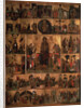The Glorification of the Virgin (Akathist Hymn to the Most Holy Theotokos), 14th century by Russian icon