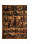 The Glorification of the Virgin (Akathist Hymn to the Most Holy Theotokos), 14th century by Russian icon