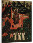 The Synaxis of the Virgin, End of 14th cen by Russian icon