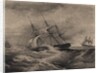 The frigate Kreiser and the sloop Ladoga at the coast of America 1823, 1900s-1910s by Anonymous
