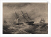The frigate Kreiser and the sloop Ladoga at the coast of America 1823, 1900s-1910s by Anonymous