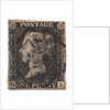 One Penny Black, the worlds first postage stamp, c. 1840 by Philately