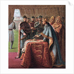 King John of England signs the Magna Carta by Joseph Martin Kronheim