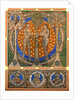 dam and Eve. Detail of the painted wooden ceiling of the St. Michaels Church, Hildesheim, ca 1230 by Master of Lower Saxony