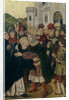 King Ferdinand I of Castile welcomed Saint Dominic of Silos, 1478-1480 by Bartolomé Bermejo