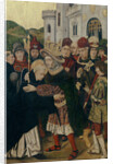 King Ferdinand I of Castile welcomed Saint Dominic of Silos, 1478-1480 by Bartolomé Bermejo
