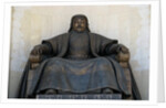 Seated statue of Chingis Khan at the Parliament Building in Ulan Bator, 2005 by Anonymous