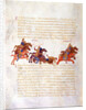 Pursuit of Sviatoslavs warriors by the Byzantine army (Miniature from the Madrid Skylitzes), 11th-1 by Anonymous