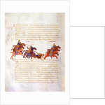 Pursuit of Sviatoslavs warriors by the Byzantine army (Miniature from the Madrid Skylitzes), 11th-1 by Anonymous