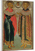 Saint John Sochavsky and Tsarevich Ivan Mikhailovich, 1639-1640 by Russian icon