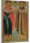Saint John Sochavsky and Tsarevich Ivan Mikhailovich, 1639-1640 by Russian icon