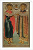 Saint John Sochavsky and Tsarevich Ivan Mikhailovich, 1639-1640 by Russian icon