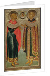 Saint John Sochavsky and Tsarevich Ivan Mikhailovich, 1639-1640 by Russian icon
