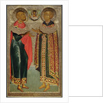 Saint John Sochavsky and Tsarevich Ivan Mikhailovich, 1639-1640 by Russian icon
