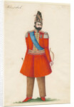 Mohammad Shah Qajar, king of Persia, 1835 by Iranian master
