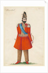Mohammad Shah Qajar, king of Persia, 1835 by Iranian master