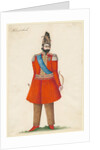 Mohammad Shah Qajar, king of Persia, 1835 by Iranian master