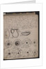 The Schliemanns diary contains sketches of discoveries, 1873 by Heinrich Schliemann