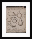 The Schliemanns diary contains sketches of discoveries, 1873 by Heinrich Schliemann