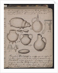 The Schliemanns diary contains sketches of discoveries, 1873 by Heinrich Schliemann