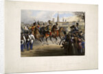 Nicholas I of Russia as colonel-in-chief of the 9th Hussar Regiment Graf Nádasdy at the Glacis in by Vinzenz Katzler