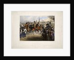 Nicholas I of Russia as colonel-in-chief of the 9th Hussar Regiment Graf Nádasdy at the Glacis in by Vinzenz Katzler