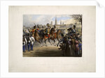 Nicholas I of Russia as colonel-in-chief of the 9th Hussar Regiment Graf Nádasdy at the Glacis in by Vinzenz Katzler